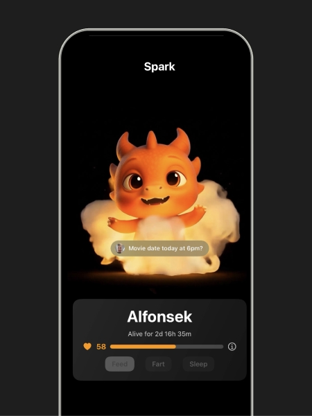 Spark app Fart Pranks feature - fun surprises for couples